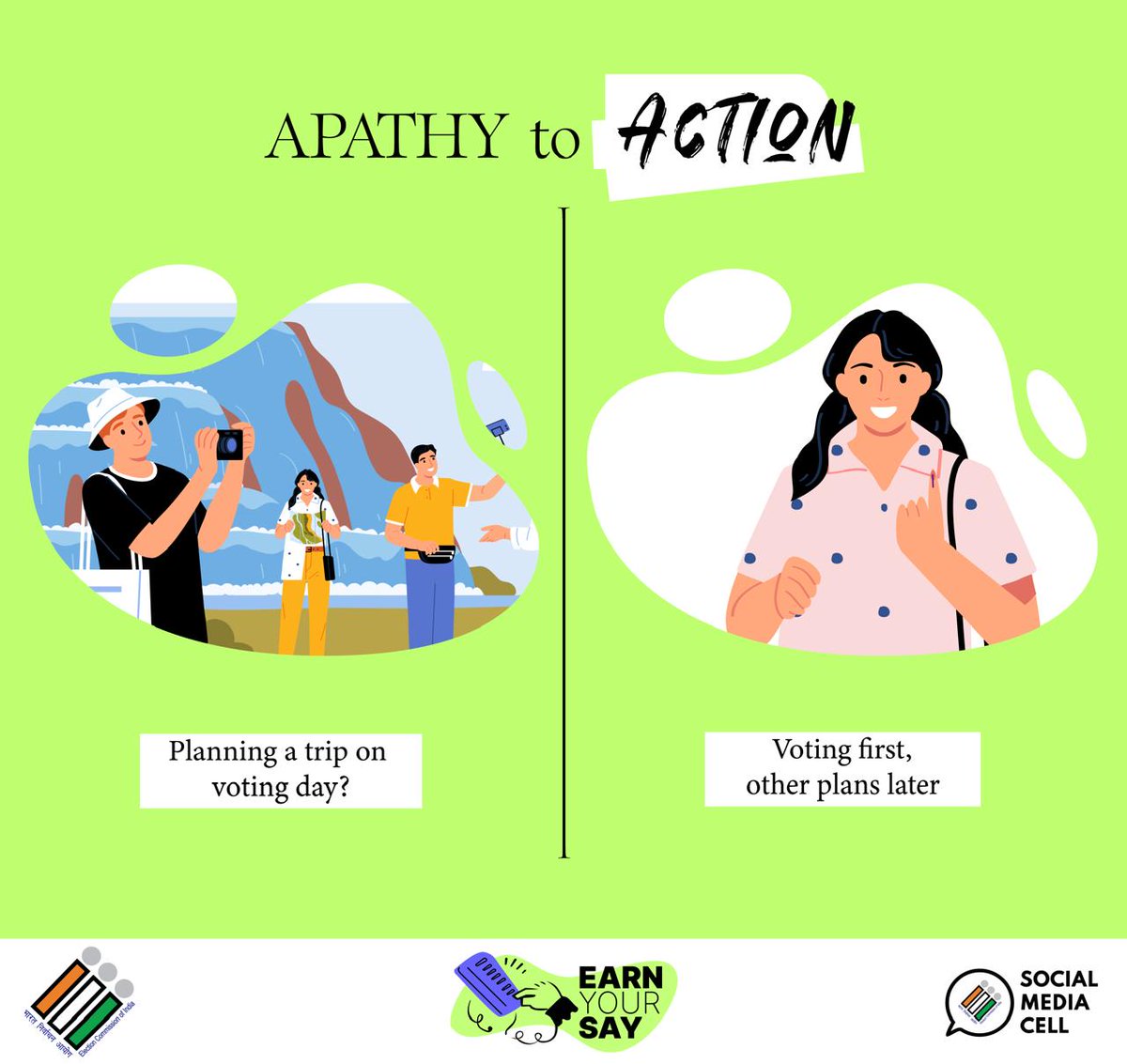 dckoderma's tweet image. Turn Apathy into Action! ✨
This polling day, celebrate out loud with your vote. Cast your vote and make it count.
Democracy thrives when you participate!
#VoteDeneChalo @ECISVEEP @ceojharkhand