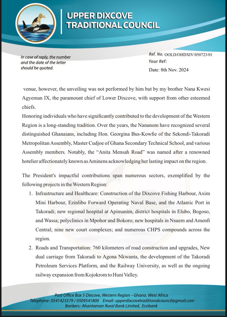 Gen_Buhari_'s tweet image. PRESS RELEASE

“AKUFO-ADDO STATUE AT EFFIA-NKWANTA ROUNDABOUT IS IN HONOUR OF WHAT HE HAS DONE FOR THE WESTERN REGION.” — TRADITIONAL COUNCIL 

“Our attention has been drawn to recent widespread media reports concerning the unveiling of a statue of His Excellency, President…