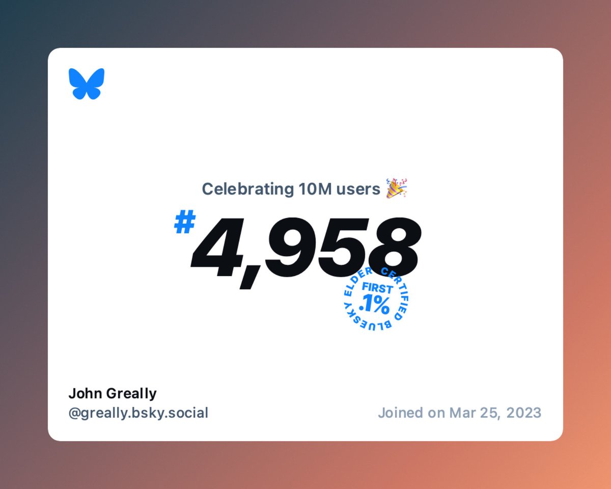 greally's tweet image. Are others noticing an uptick in people joining ⁦@bluesky⁩?