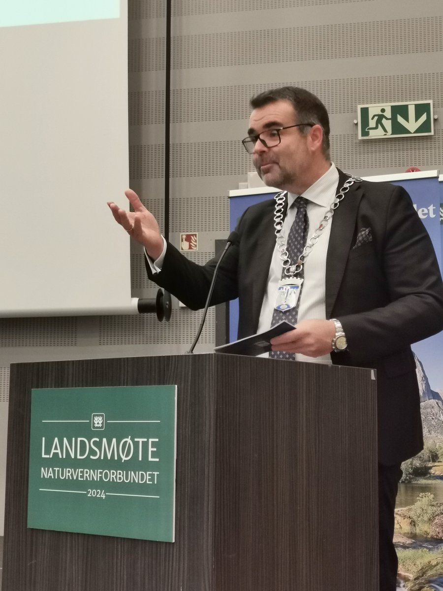 Naturvernforbundet er viktig. Dere har bidratt til å redde viktig natur over hele landet, sa ordfører i Trondheim Kent Ranum i sin hilsningstale til landsmøtet i dag. #Naturvernlm #Naturvern