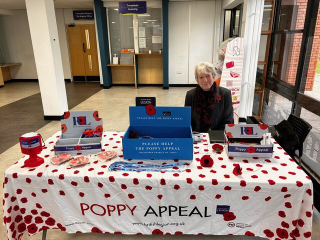Lis Burnett🏴🇺🇦🏳️⚧️🏳️🌈 (@lisburnett) on Twitter photo This week <a href="/VOGCouncil/">Vale Council 🏴🇺🇦</a> staff have volunteered at our Poppy stall. Yesterday The Mayor, Cllr Elliot Penn and I took a turn. Just on the card machine £840 has been raised with more in the donations tin. We will be open again on Monday if you’re coming to the Remembrance service. This week <a href="/VOGCouncil/">Vale Council 🏴🇺🇦</a> staff have volunteered at our Poppy stall. Yesterday The Mayor, Cllr Elliot Penn and I took a turn. Just on the card machine £840 has been raised with more in the donations tin. We will be open again on Monday if you’re coming to the Remembrance service.