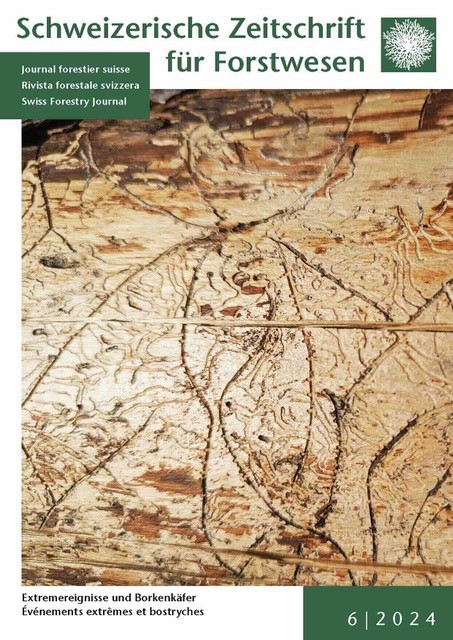 Die aktuelle Ausgabe 6/2024 Hashtag#szfjfs "Extremereignisse und Borkenkäfer“ ist online. 

#SZF #Waldbiodiversität #SchweizerForstverein #forstverein #wald

Lesen Sie hier: meridian.allenpress.com/szf/issue/175/6