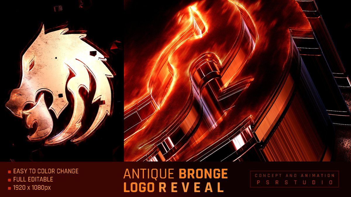 psr_studio's tweet photo. Check out new work on my @Behance profile: "Antique Bronze Logo Reveal | 3D GLOSSY LOGO OPENER" https://t.co/RBYrdLXDqm https://t.co/Nir1SGXUP0