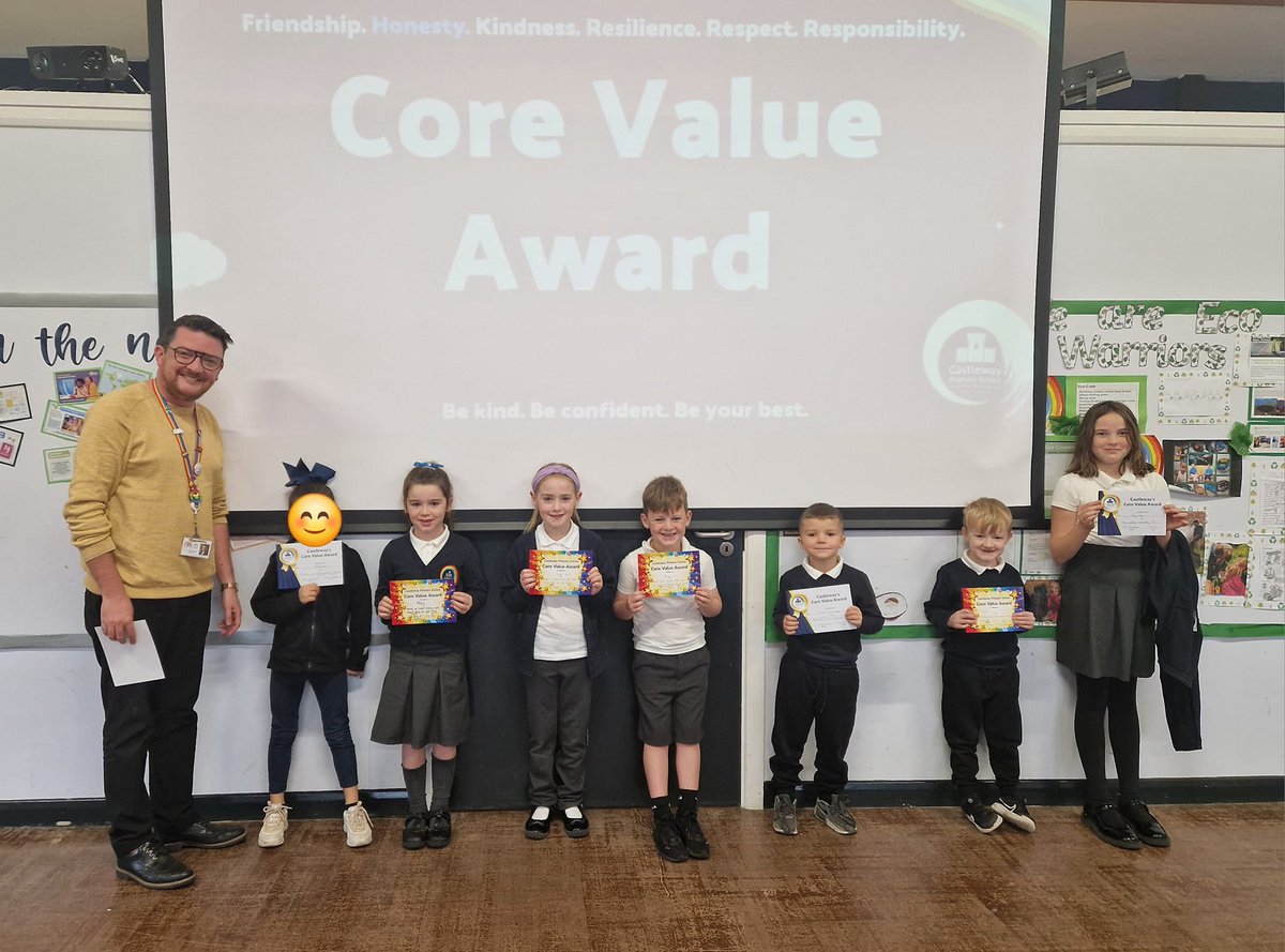 WeAreCastleway's tweet photo. This half-term our #CoreValueAwards celebrate the value of #Honesty. There were some wonderful examples of how we can be honest with others and ourselves this week!#WeAreHonest #WeAreCastleway https://t.co/jZY9lDTfAK