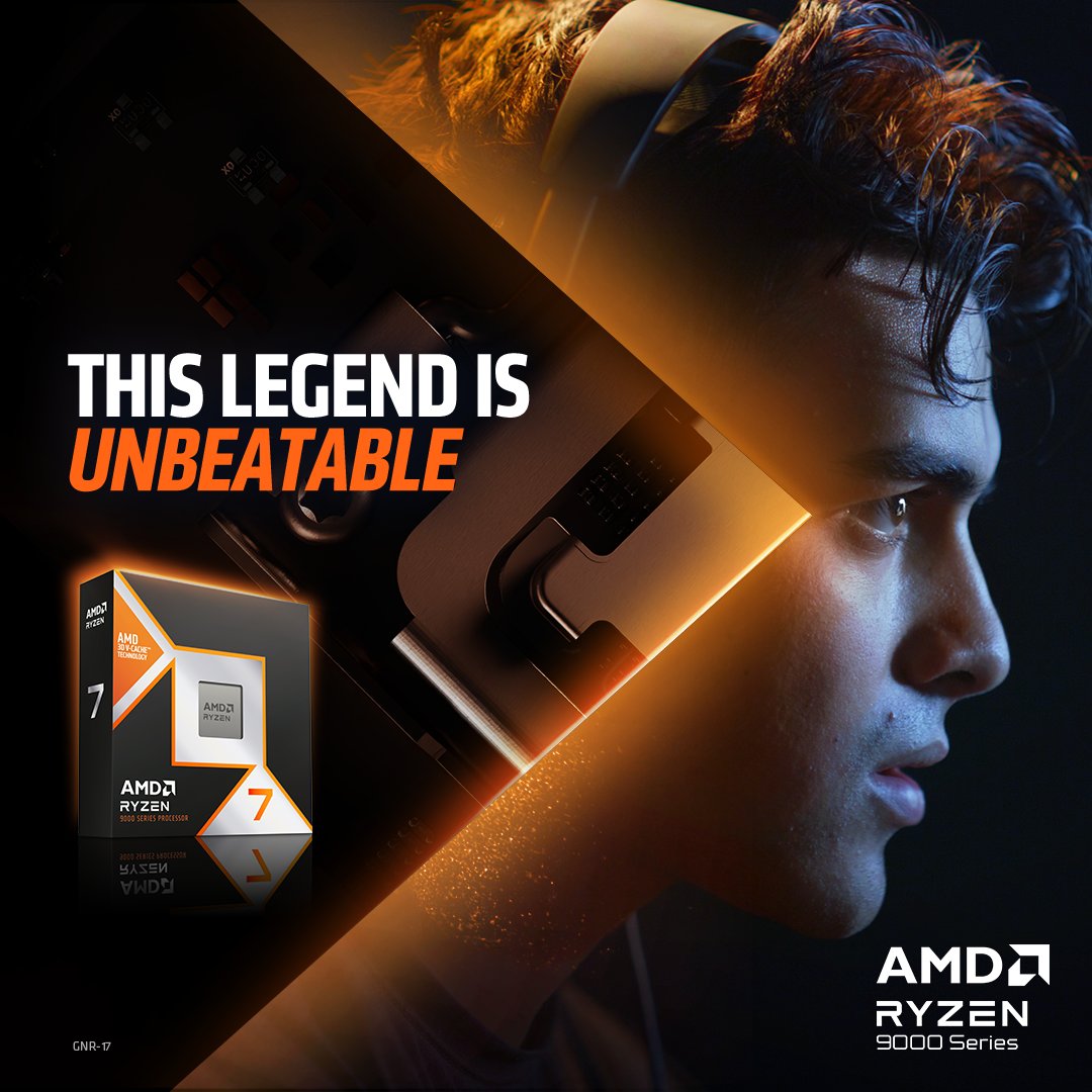 Ebuyer's tweet image. Upgrade to legendary power with the AMD Ryzen™ 9000 Series processors! Experience unparalleled speed and performance for gaming, streaming, and creating. Don't miss out—shop now! #AMD #Ryzen9000 #UnbeatablePerformance
brnw.ch/21wOv6X