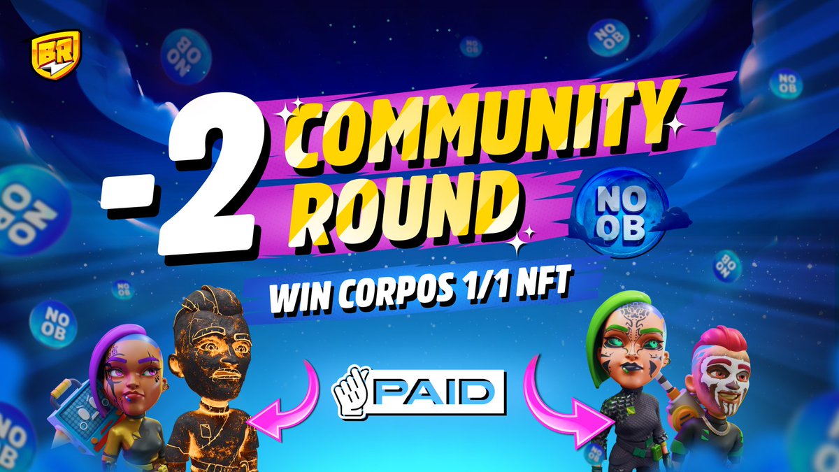 WIN A 1/1 CORPOS NFT!

Join the $NOOB Community Round for a chance to be automatically picked for a unique raffle 🎟️

4 Corpos are up for grabs, including two 1/1s 🤯

Fund your wallet with USDC and complete KYC by Nov 11 to get in!
🔗 link.paidnetwork.com/Register_Blast…