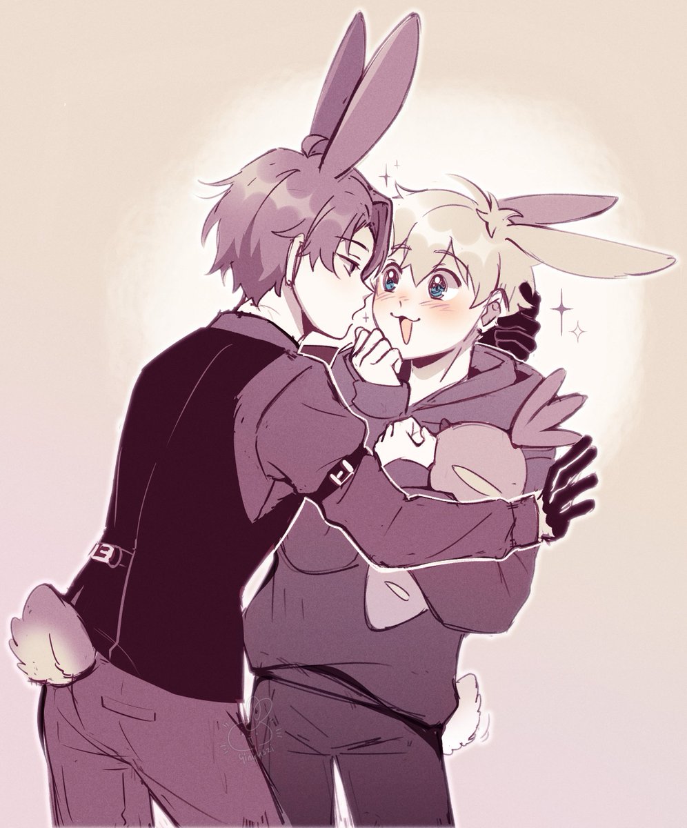 藤さんと浅葱くん🐰🐰 #合コンに行ったら女がいなかった話
