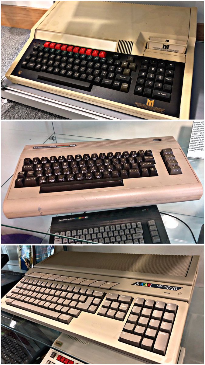 SWRetroComp's tweet photo. Today’s #RetroTrio offers you the #Atari #Falcon030, #Commodore #C64 and #BBCMicro #Master128. Which will you keep, gift to a friend and delete forever? #RetroComputing #ComputerHistory #RetroGaming #VideoGames https://t.co/rnCbfoxurY