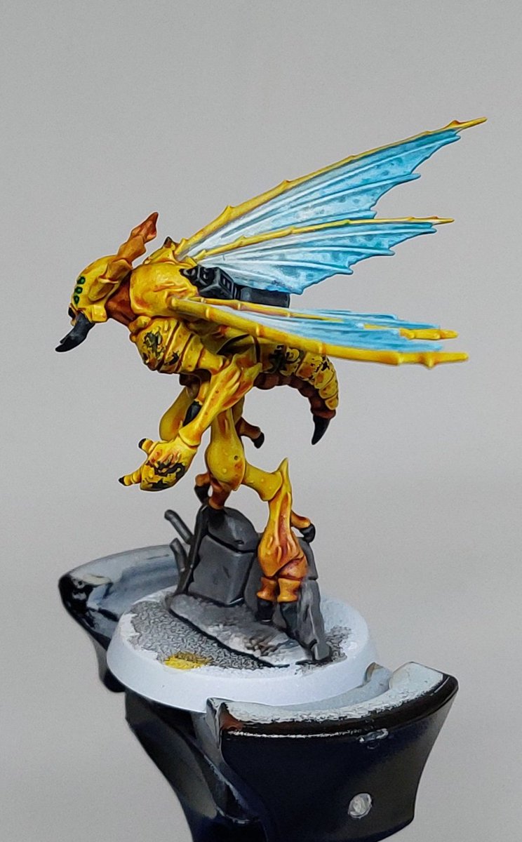Vespid progress. This stage was achieved with a day. I have been following Darcy Bono's video here: youtube.com/watch?v=bP3rIU… #WarhammerCommunity #killteam #warhammer40k