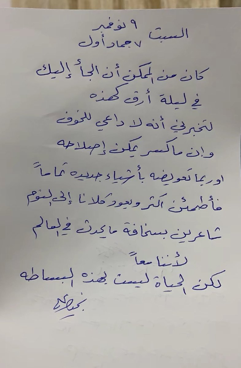 الخوف الشي الوحيد اللي سكن قلبي من يومها ..
الخوف من الوقت و الناس و الحظ ..