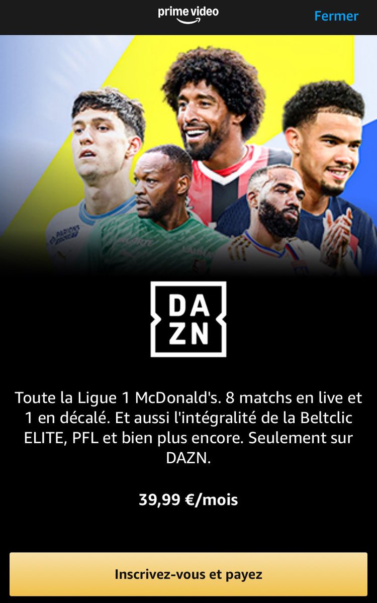 Misaki94's tweet photo. @le_Parisien_PSG Pourquoi je le vois toujours à 39,99€ de mon côté sur Prime ? https://t.co/6dLipKUIc0