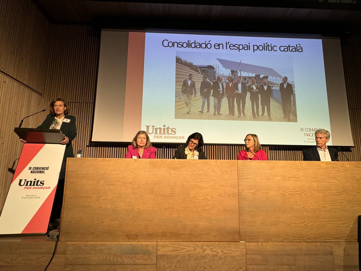 Ramon_Espadaler's tweet photo. La 3a Convenció d’@UnitsCat aprova per unanimitat l’informe de gestió del Comitè Directiu,  presentat per la nostra Presidenta Helena Isabal. https://t.co/jNX5IatnnB