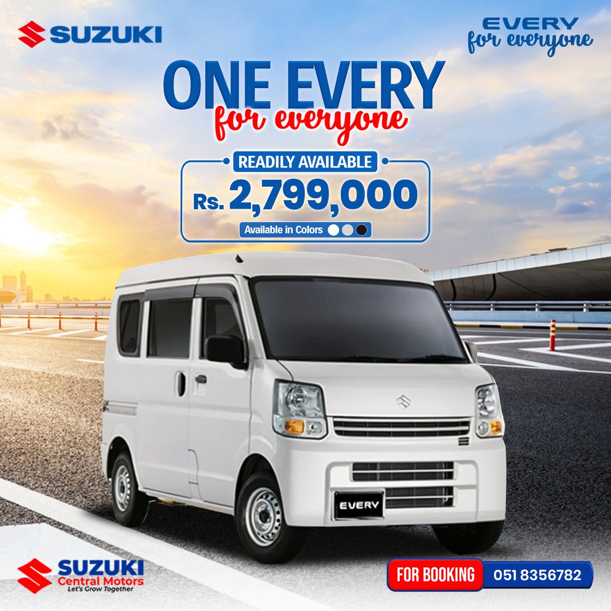 RwpScm's tweet image. Drive away in your own Suzuki Every, now readily available for just Rs. 2,799,000. Choose your style with options in white, silver, and black. 

𝐂𝐨𝐧𝐭𝐚𝐜𝐭 𝐮𝐬 𝐚𝐭
☎+𝟗𝟐 𝟓𝟏 𝟖𝟑𝟓𝟔𝟕𝟖𝟐

#SuzukiEvery #SuzukiCentralMotors #Suzuki #SuzukiPakistan