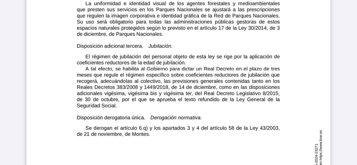 AUGC_Comunica's tweet photo. #URGENTE Queda APROBADA la jubilación con indices correctores para agentes forestales y medioambientales y bomberos forestales. 

El Gobierno continúa en su empeño de no llevarlo a cabo en Guardia Civil y Policía Nacional, el DESPRECIO E INSULTO es evidente. 

#GrupodeRiesgoGCyPN https://t.co/Cr8gH02BnK