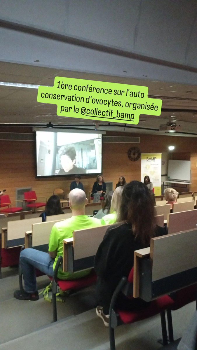 Première conférence sur l'auto-conservation d'ovocytes du <a href="/CollectifBAMP/">Association Collectif BAMP !</a>, pour clôturer la semaine de sensibilisation à l'infertilité.