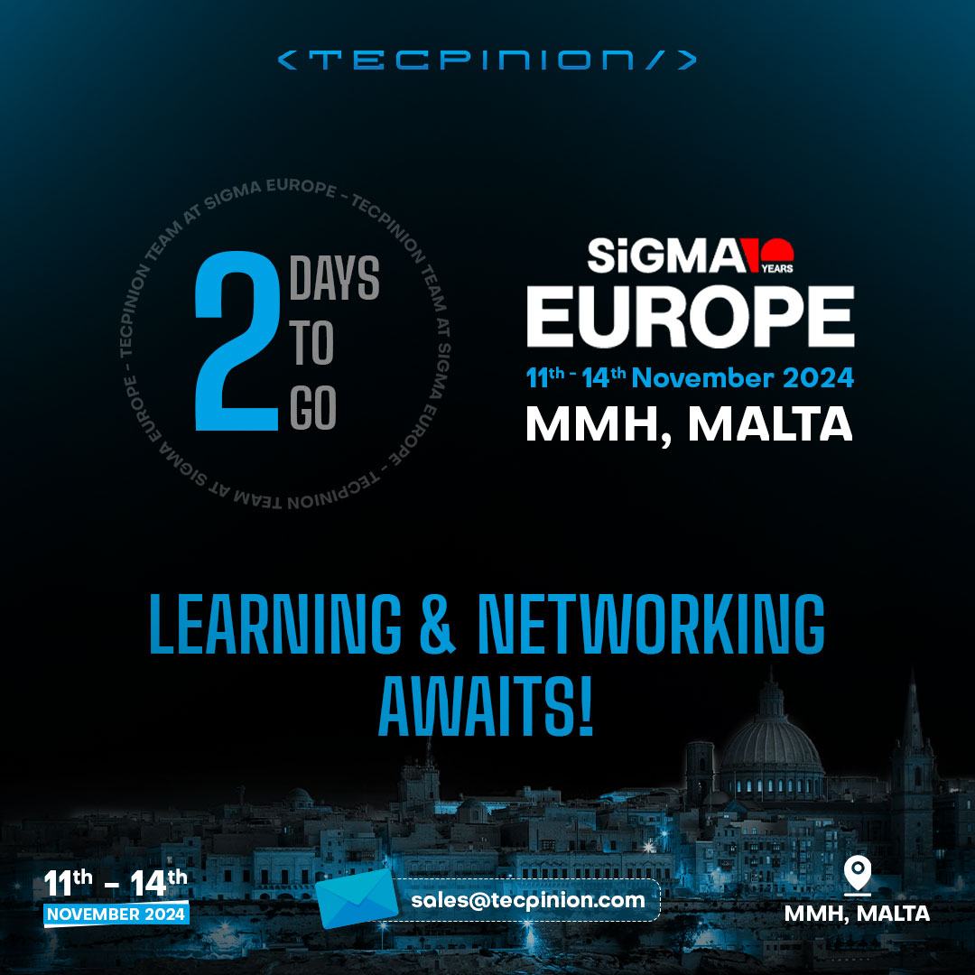 tecpinion's tweet photo. 🚀 2 days until the ultimate tech showdown at @SiGMAworld_
Unleash your inner tech geek and join the revolution!🌐
Meet us - https://t.co/1Tmp5UxSKa
#SiGMAEurope2024 #SiGMAEurope #SiGMAMalta #SiGMAMalta2024 #SigmaWorld #Maltaweek #iGaming #Conference #event #networking #Tecpinion https://t.co/Z9JuSVpw03