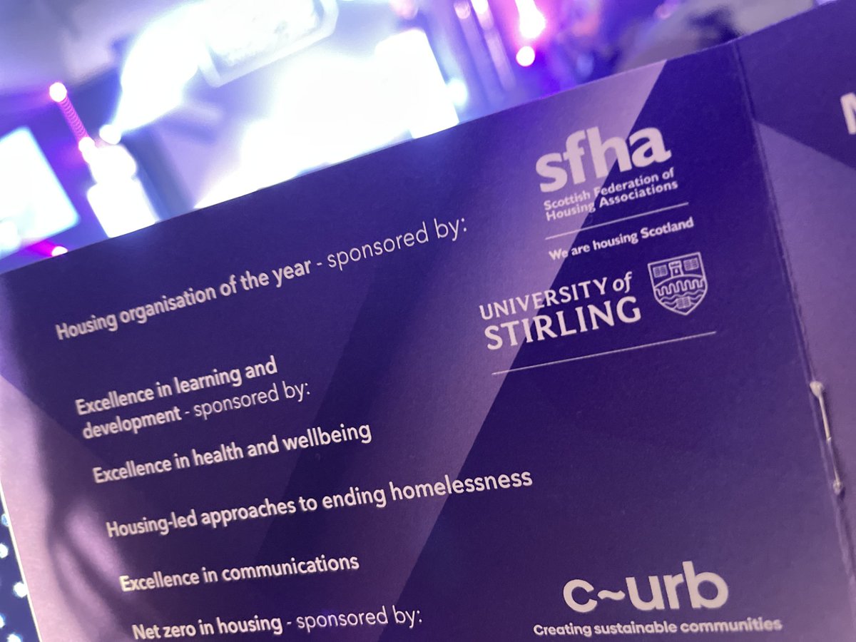 Housing Stir Uni (@housingstiruni) on Twitter photo We had the privilege of awarding the Excellence in Learning and Development award last night sponsored by <a href="/StirUni/">University of Stirling</a> for the <a href="/CIHScotland/">CIH Scotland</a> #CIHHousingAwards2024!
Huge congratulations to <a href="/Link_Group_Ltd/">Link_Group_Ltd</a> for winning the award! 🎉 We had the privilege of awarding the Excellence in Learning and Development award last night sponsored by <a href="/StirUni/">University of Stirling</a> for the <a href="/CIHScotland/">CIH Scotland</a> #CIHHousingAwards2024!
Huge congratulations to <a href="/Link_Group_Ltd/">Link_Group_Ltd</a> for winning the award! 🎉