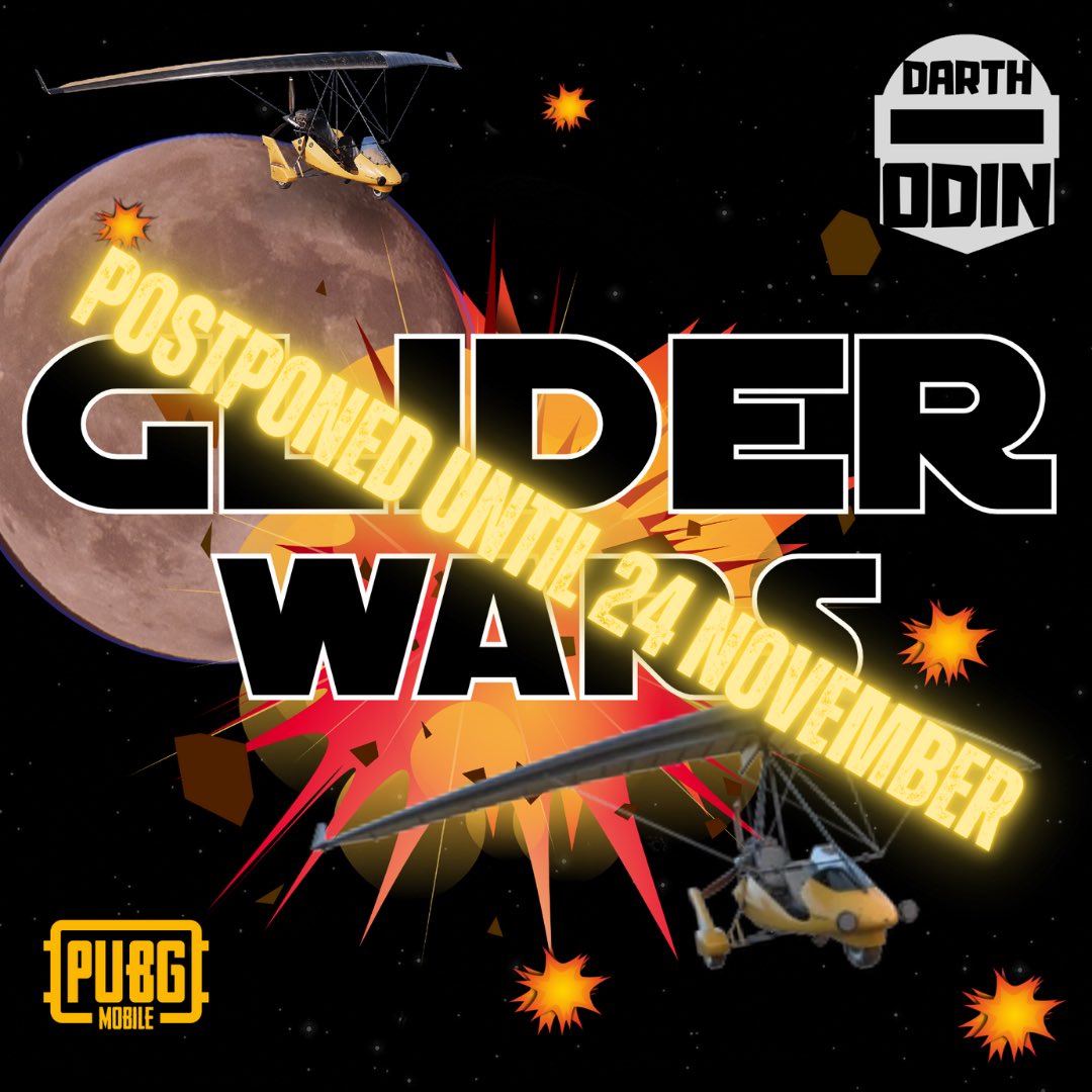 darthodingaming's tweet image. Unfortunately due to a bout of covid and an injury sustained while I sick I’m going to postpone Glider Wars until 24 November. 🙃 But it gives you more time to assemble your crew 🙌