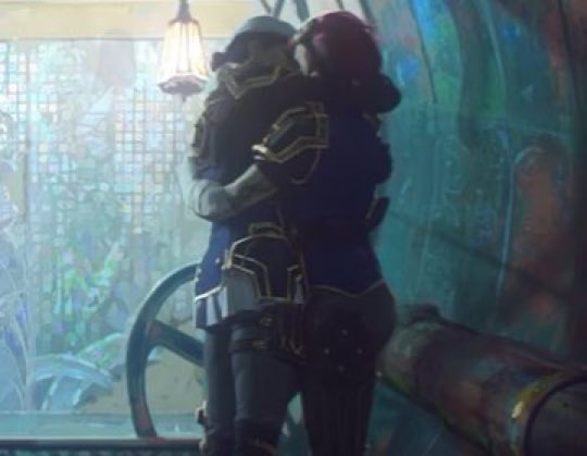 rmjmayflower's tweet photo. nobody talk to me i fucking won fucking caitvi kiss omfgggg https://t.co/CPrdYCQziE