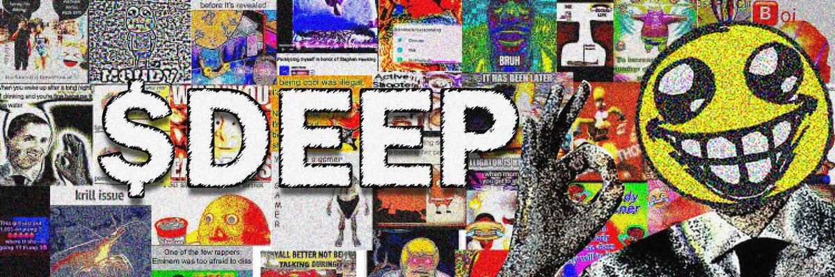 DEEPonETH's tweet photo. The DEEP will awaken on Tuesday, the day of the 〠memegods〠 

Are you ready to pledge your allegiance to the D͛͛E̋̈́Eͩ��P̈́͗҉ side⍰  

TUESDAY the 12th - 6PM UTC  

The time has coom.  

P̵̴R͞È̴A̷̕C̸H TH̕E͝ DEEP͜ GO͢SPĘL. https://t.co/hWmWeX8cUF