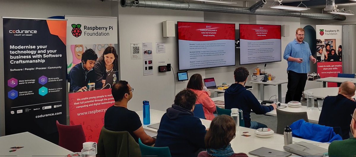 jsfacchini's tweet image. Kicking off the Global day of code retreat in Cambridge at the Raspberry Pi foundation!! With @codurance and @fractallambda