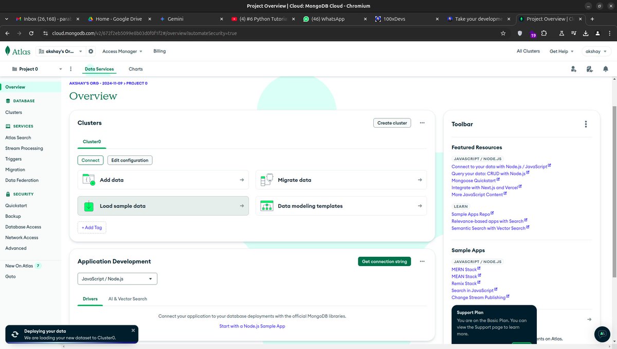 A46360Akki's tweet image. #Cohort2 Week 3
#MongoDB installation Done
#Postgressql #neondb Installation Done

#100xdevs
