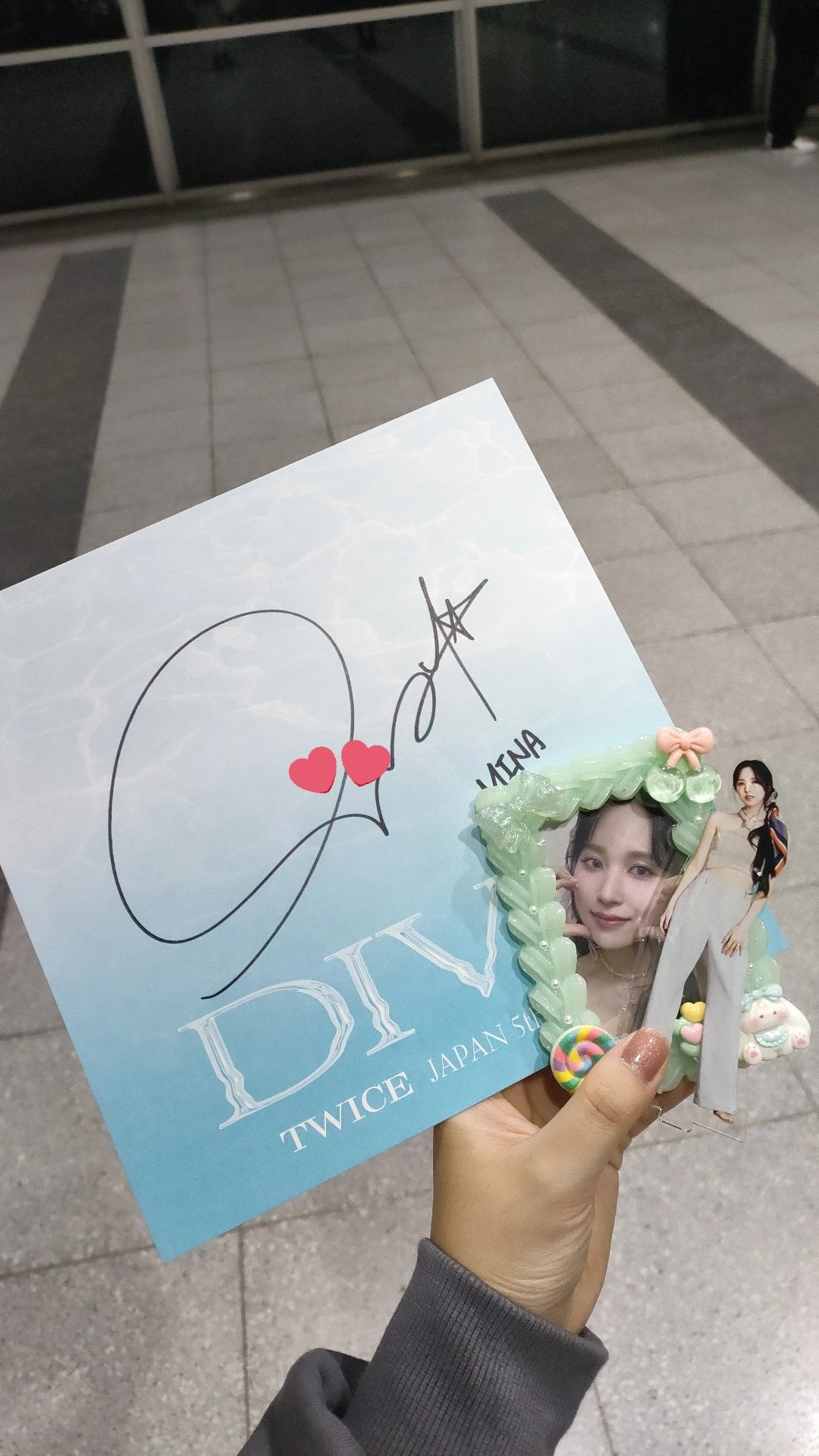 TWICE チェヨン DIVEサイン会 サイン色紙 サイン TWICE チェヨン