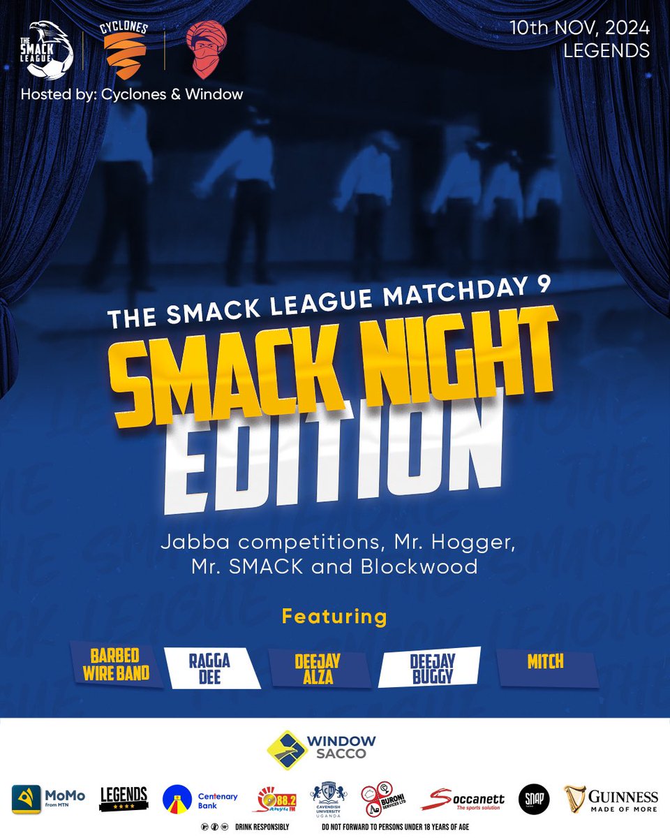 Together with <a href="/WindowFC03/">Window FC - THE TALIBANZ</a> we bring you The Smack Night Edition. You lost Mr. Smack or Smack Twins!! It is your chance to redeem yourself this Sunday <a href="/TheSMACKLeague/">The SMACK League #TSL</a> 
#SmackNightEdition