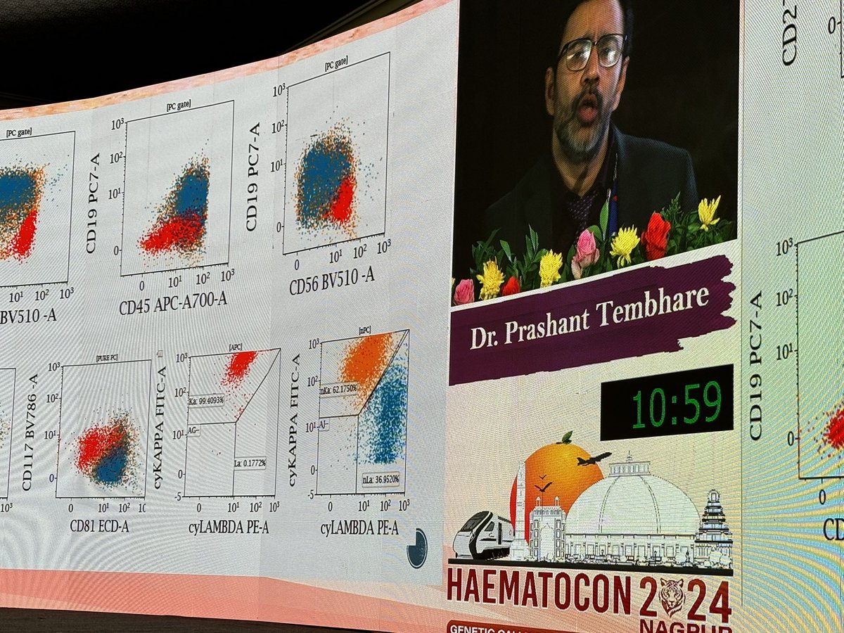 Nikita Mehra (@drnikitamehra) on Twitter photo Inspiring talk on bone marrow and peripheral blood flow cytometry-based MRD in multiple myeloma by <a href="/PrashantTembha1/">Prashant Tembhare</a> <a href="/ACTREC_TMC/">ACTREC-TMC</a>
#HaematoconNagpur24 #mmsm
<a href="/Haematocon2024/">Haematocon 2024</a> 🩸 Inspiring talk on bone marrow and peripheral blood flow cytometry-based MRD in multiple myeloma by <a href="/PrashantTembha1/">Prashant Tembhare</a> <a href="/ACTREC_TMC/">ACTREC-TMC</a>
#HaematoconNagpur24 #mmsm
<a href="/Haematocon2024/">Haematocon 2024</a> 🩸