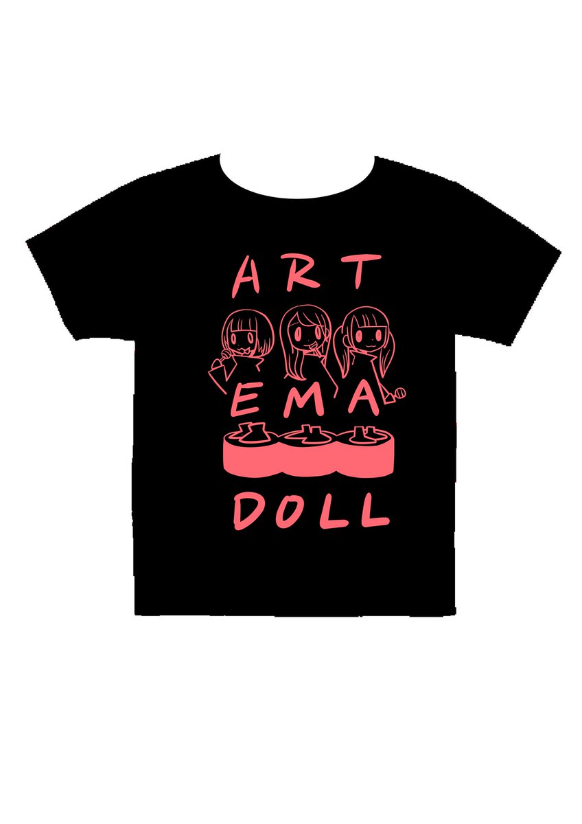 「ツアーTシャツ 3グループ#ナトカン東名阪ワンマンツアー2024#アステリア東名」|加藤カトヲより愛をこめてのイラスト