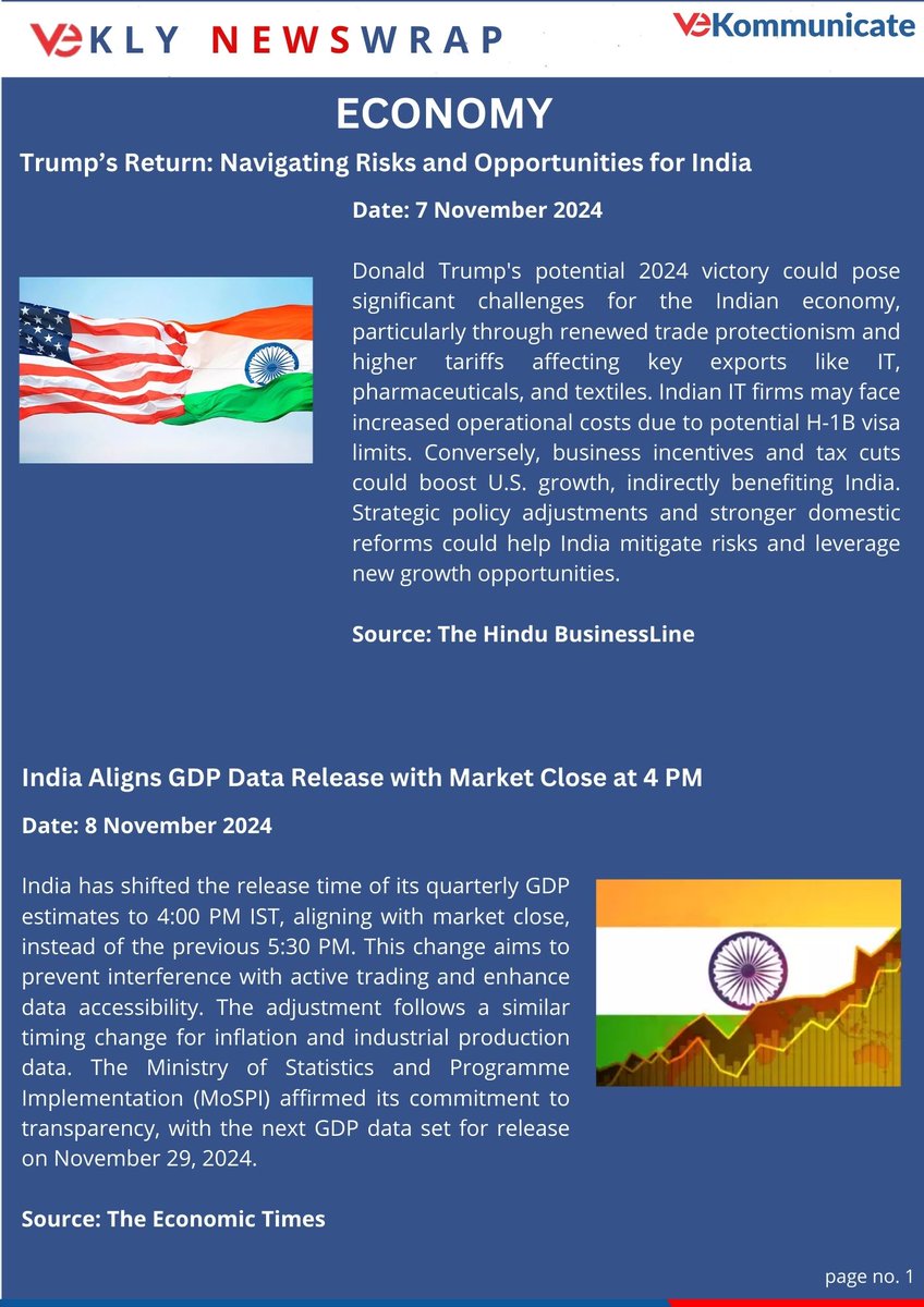 VeKpolicy's tweet photo. VeKly News Wrap- 105 Edition

#economy #trade #Pharma #cement #banking #USA #elections https://t.co/YwiDiY7sXn