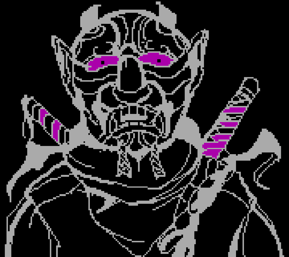 0xpizzatoe's tweet photo. #Pt105 crazy purple: #ANSIart ninja https://t.co/QJuNaeDK4j