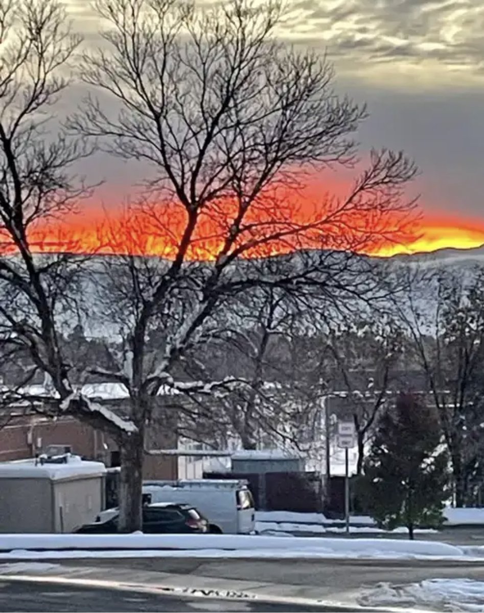 Sunset Thursday Looks like fire