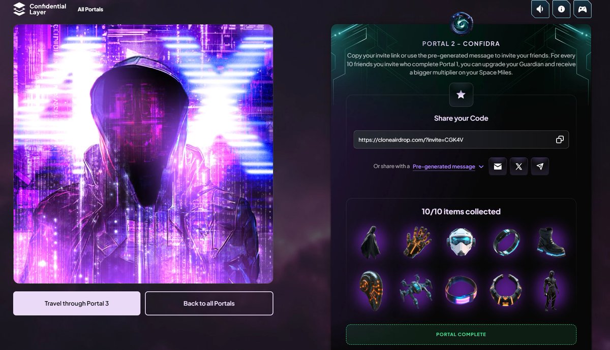 Web3Pikachu's tweet image. Hello everyone! Today, we’re diving into a detailed review of @ConfidentialLyr. No need to worry about missing anything  I’m sharing all the information here clearly and concisely!

1⃣ Confidential Layer
Confidential Layer is a decentralized protocol that bridges public and…