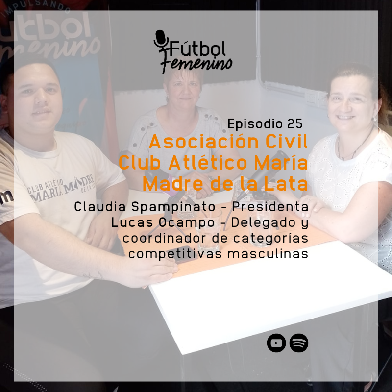 🧡Episodio 25 del podcast “Impulsando Fútbol Femenino” con Claudia y Lucas del Club Atlético María Madre de la Lata @Madredelalata

Escuchalo acá👇🏼👇🏼
open.spotify.com/episode/2DhoND…

#FútbolFemenino #FutFem #Fútbol #Rosario #SantaFe #Podcast