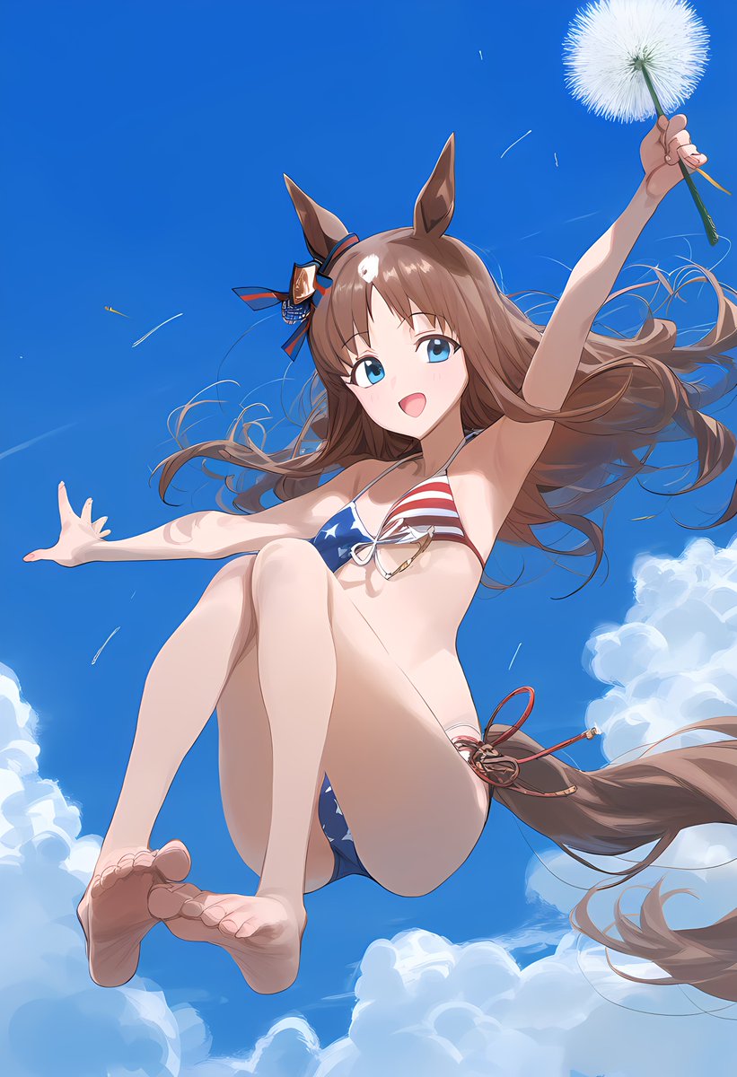 mo802e3_uma's tweet photo. たんぽぽに乗って
#ウマ娘　
#グラスワンダー https://t.co/gVVXeDklpq