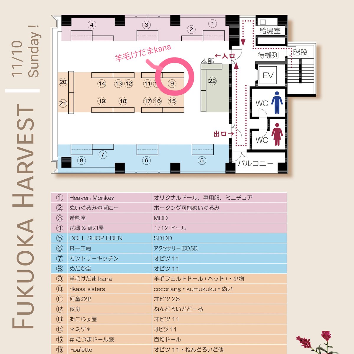 kana_yoomoo's tweet photo. #FukuokaHarvest
6階にいまーす!
手持ちのドールヘッドはいっぴき…です…。
羊毛けだまkana
#羊毛フェルトドールヘッド #狐 #fox
#羊毛けだまkana #dollhead
#羊毛フェルト #羊毛氈 #woolfelt https://t.co/EwPIxiMx6l