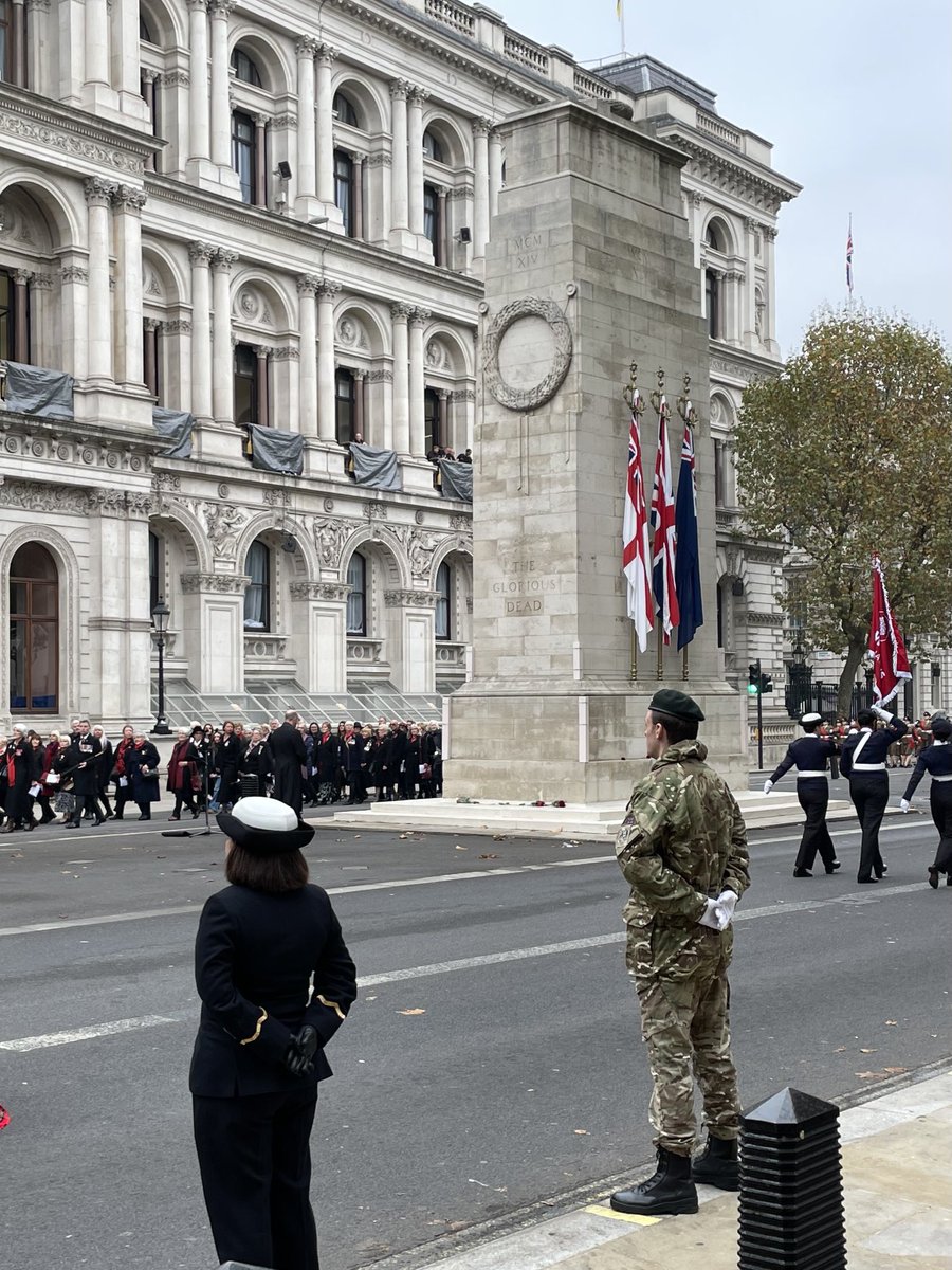 Proud mum today - watching my eldest stand guard at the Cenotaph with his school CCF. The War Widows’ Association parade is always very moving. We Will Remember Them #Remembrance
