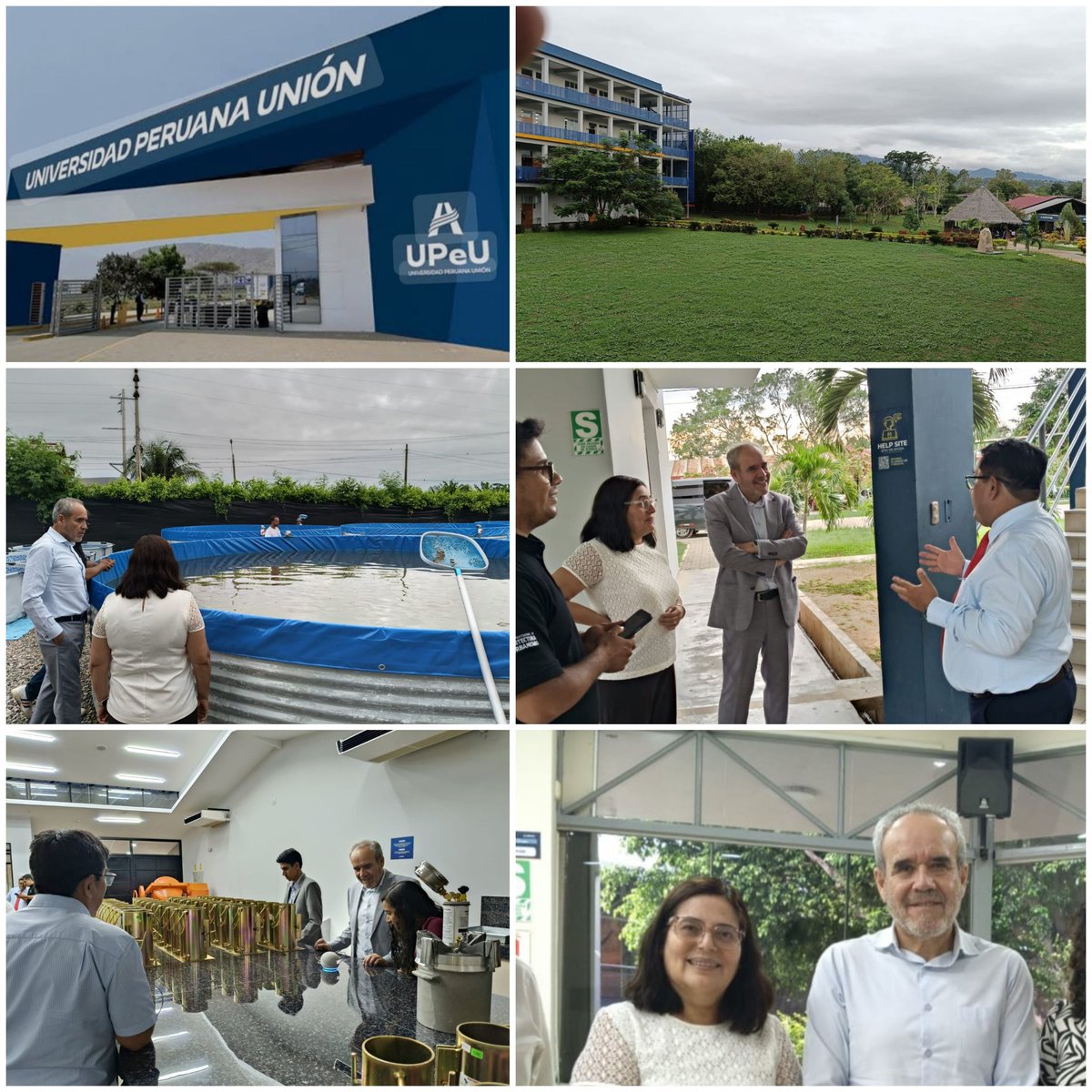 Grata visita ayer a nuestra asociada, la Universidad Peruana Unión <a href="/UPeUOficial/">Universidad Peruana Unión</a>, sede Tarapoto, evidenciando con su infraestructura, laboratorios, aulas virtuales y criaderos de paiches, real compromiso con su comunidad educativa y entorno social.