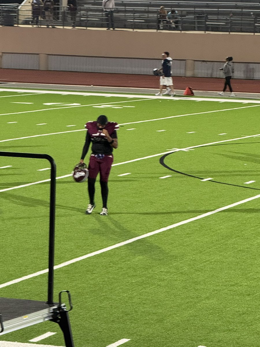 callmecoachmo's tweet photo. October 6, 2024, my first born played his last high school game. I knew he’d tried to be strong & I knew he’d walk up to me & have tears in his eyes. So many memories so much love for the game. He finished with 2 tds & 100 yards receiving. IM is so PROUD of you Que #30OUT https://t.co/sNPkMQmw6Y