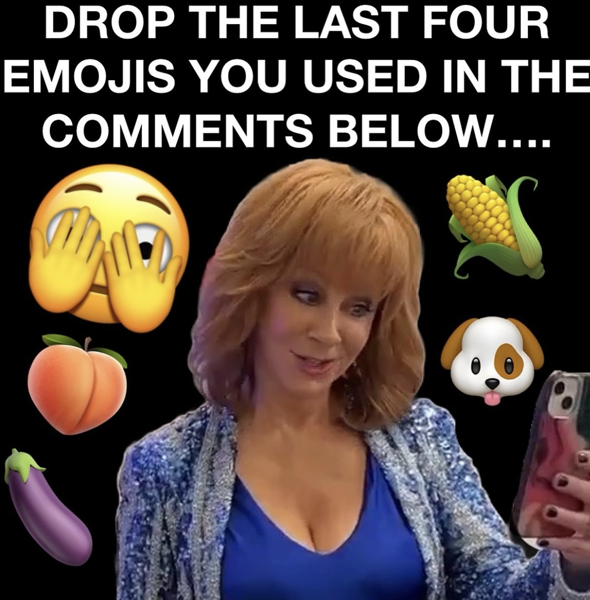 Not sure that's a good idea lol <a href="/reba/">Reba McEntire</a>