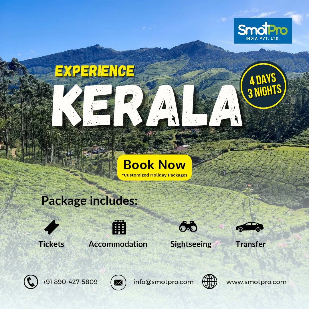 smotproindia's tweet photo. Experience Kerala

Visit https://t.co/jCGtyWFe3H
Call us: +91 890-427-5809
Email: info@smotpro.com

#KeralaTour #Kerala #ExploreKerala #IncredibleIndia #KeralaTourism #Travel #Travelgram #Tours #InstaTravel #AsiaTour #TravelGoals #smotpro #toursandtravel #tourpackages #consultant https://t.co/tZ0BFLcnGX