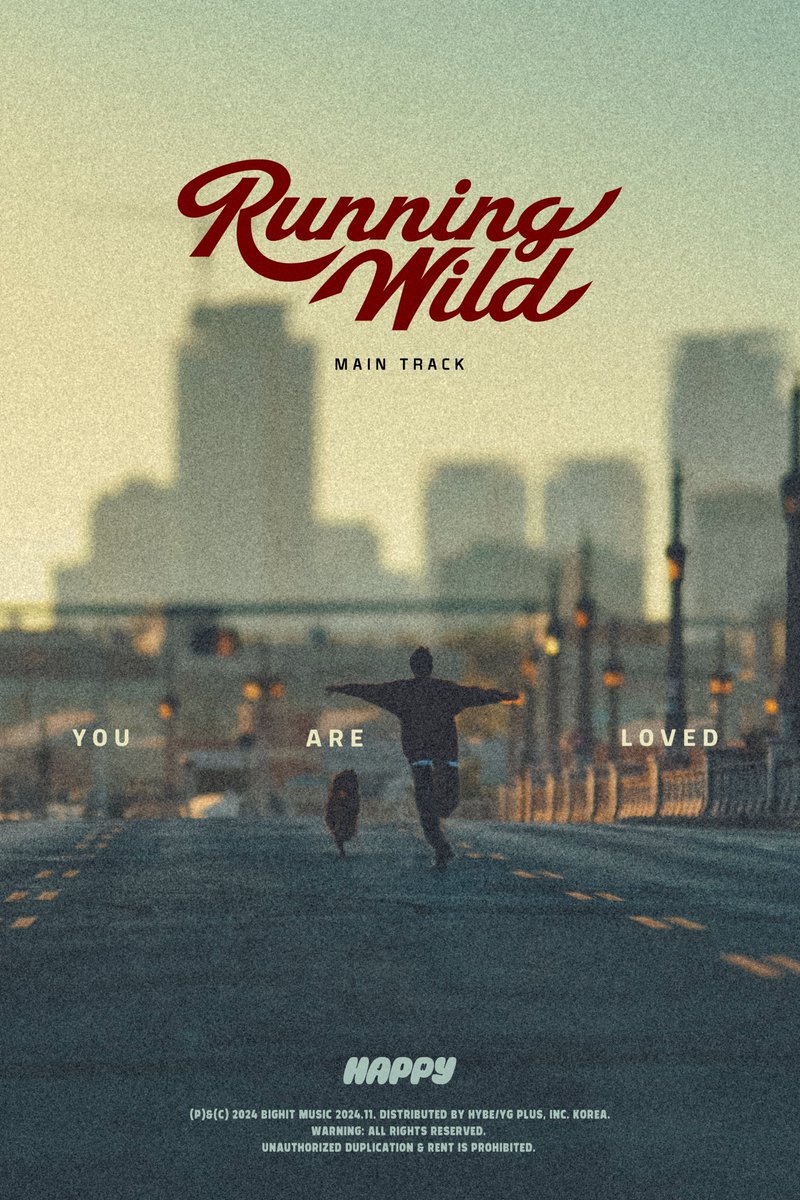 “Running Wild” by Jin from his debut album 'Happy' out November 15, 2024 2PM KST/12AM ET!