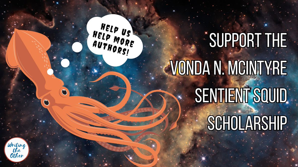 Help us get to our first Patreon goal so we can finally declare that our Vonda N. McIntyre Sentient Squid Scholarship is fully funded! You can:

▪ Share this post
▪ Tell all your writer friends offline
▪ Support us on Patreon for $1 or more

Thanks!

writingtheother.com/donate-scholar…
