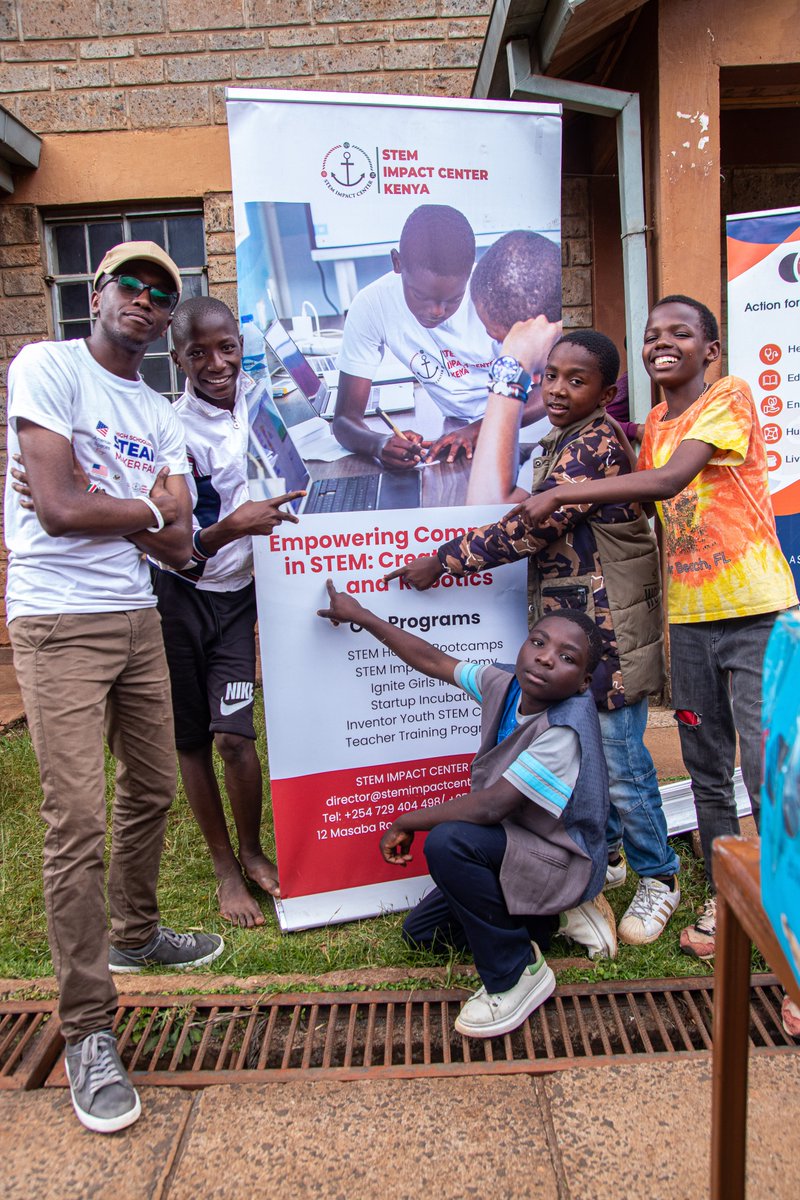 afosike's tweet photo. In Kenya, orphaned & vulnerable children (#OVCs) face challenges in accessing #STEM mentorship & mental health support. Today, @afosike , in partnership with @STEMImpactKenya & Millenium Solution through @WeLeadKe hosted a session for kids from Precious Blood Rehab - Riruta. https://t.co/vPg3LkRYpZ