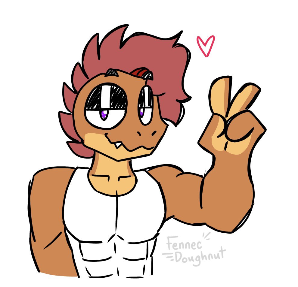 Fennec_doughnut's tweet image. He says aye
