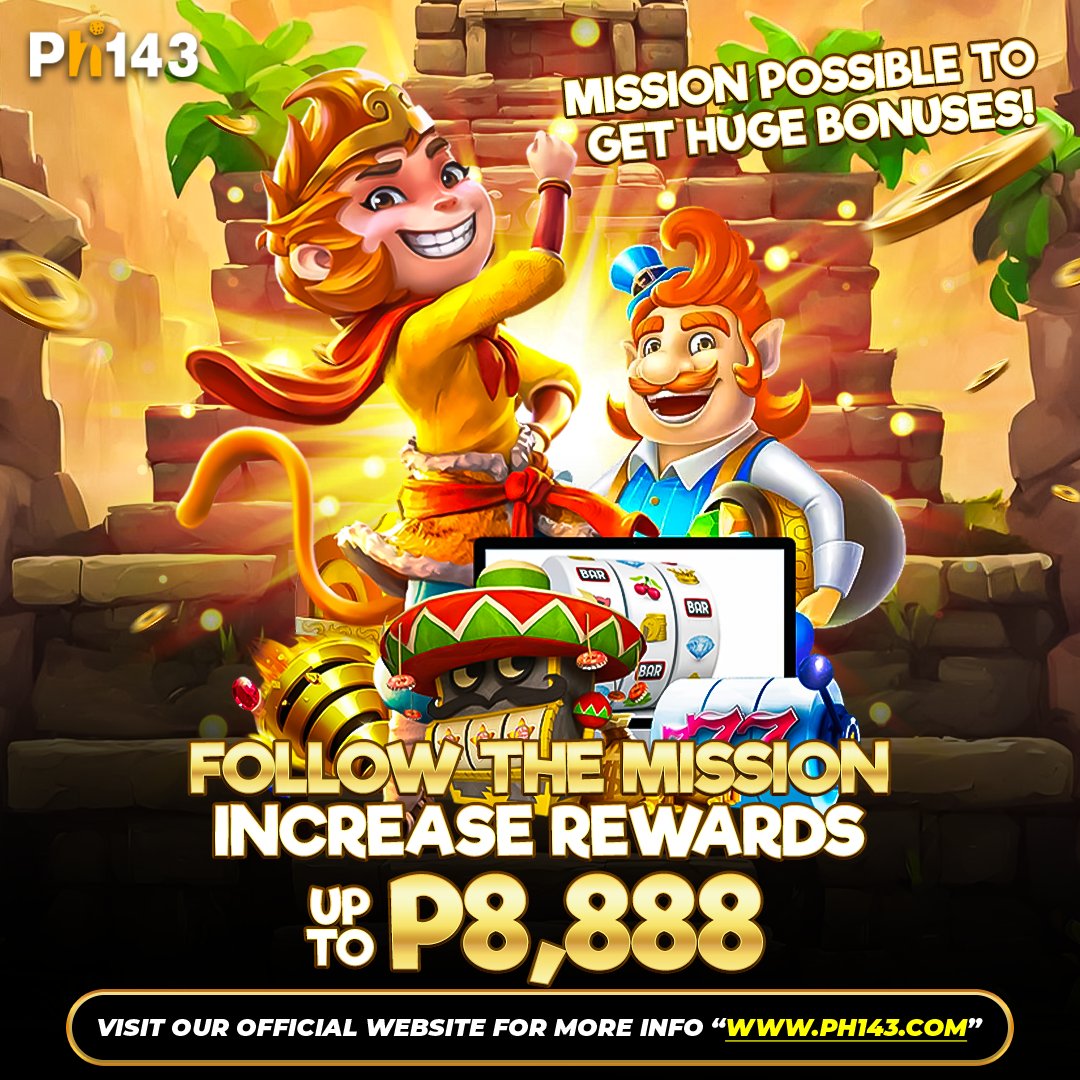 PH143OFFICIAL_'s tweet photo. PH143: Follow The Mission To Receive Free Rewards!
📷📷  Join the mission and complete simple tasks to unlock exclusive rewards, with a chance to earn up to PHP 8,888!

#Ph143 #ExclusiveEvent #Winmore #MoreBonuses #NoviceMission https://t.co/vNr0o0jcMq
