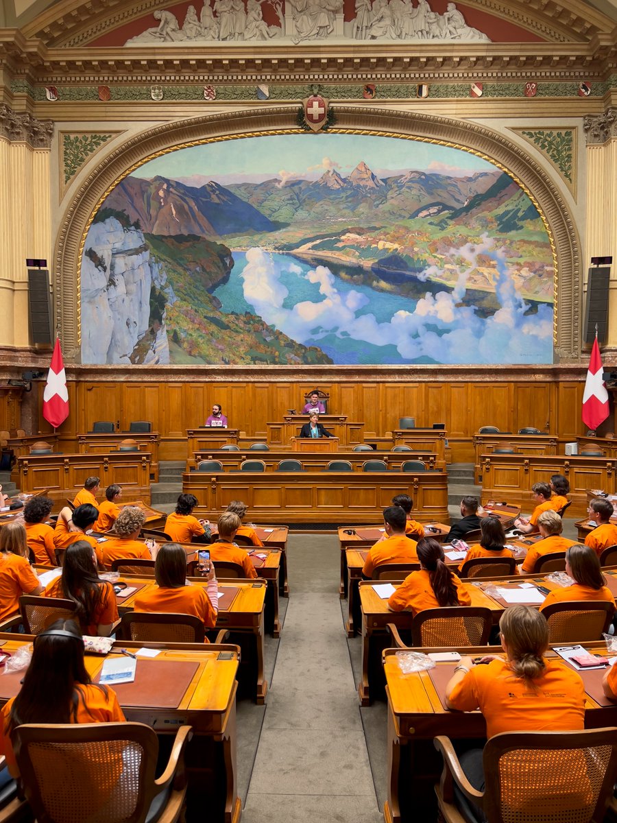 Die Themen, über die die Jugendlichen an der <a href="/Jugendsession/">Eidg. Jugendsession - Session fédérale des jeunes</a> diskutieren, sind wichtig. Ich werde die Vorschläge und Impulse der jungen Generation sorgfältig prüfen. Hier geht es zu meiner Rede: bit.ly/48GgOE4