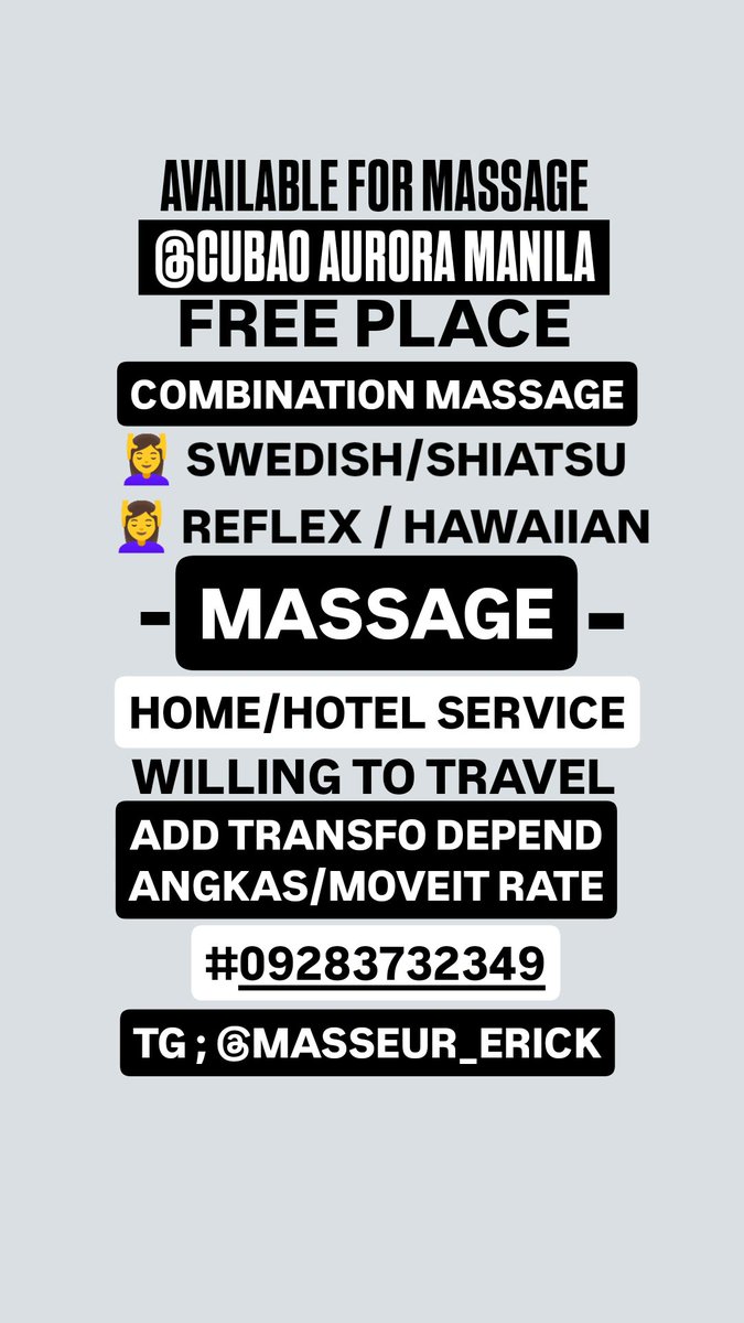 Masseur_erick's tweet photo. 𝘼𝙫𝙖𝙞𝙡𝙖𝙗𝙡𝙚 𝙛𝙤𝙧 𝙢𝙖𝙨𝙨𝙖𝙜𝙚 𝙥𝙢 https://t.co/PSxA4R67gE