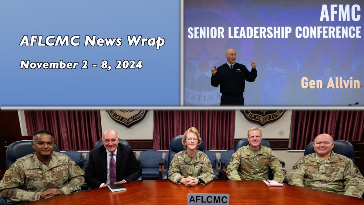 Catch up on some of the biggest #AFLCMC stories this past week, including an all-call event on GPC reoptimization efforts, and a recap of AFMC’s Senior Leader Conference.

aflcmc.af.mil/News-Wrap/